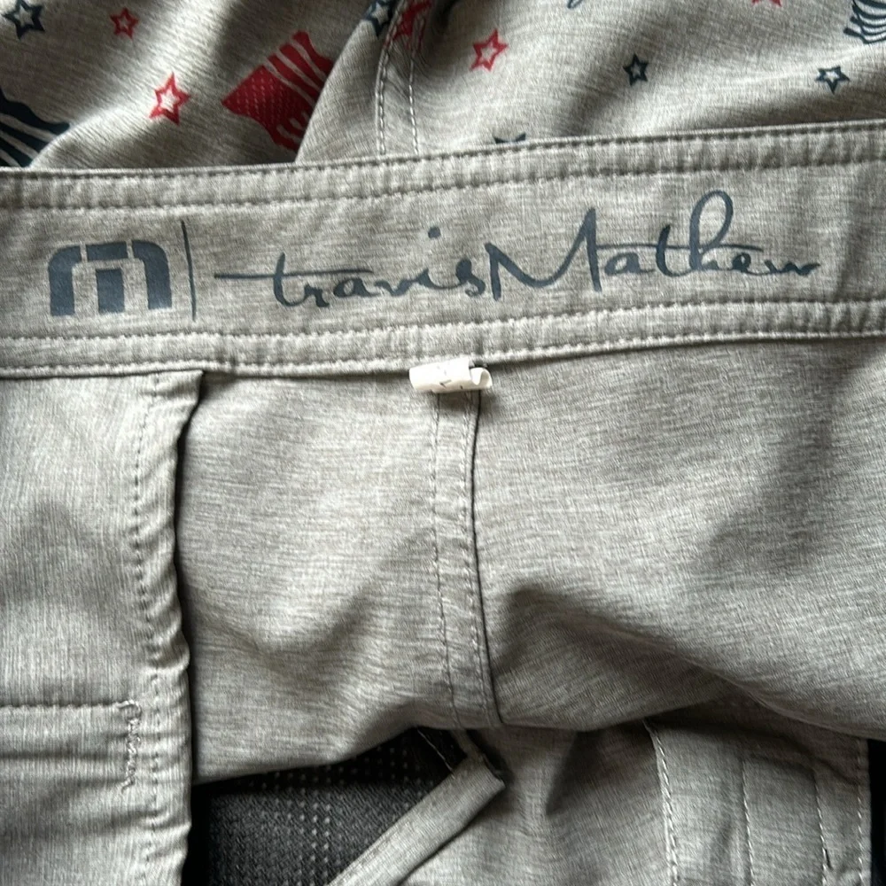 Travis Mathew Board Shorts Mens July 4th American Flag Patriotic USA Flag Sz 34